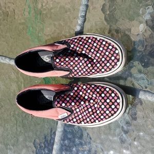 Vans Slip On. Size Women's 9 Men's 7.5. Candy Pattern. Used.